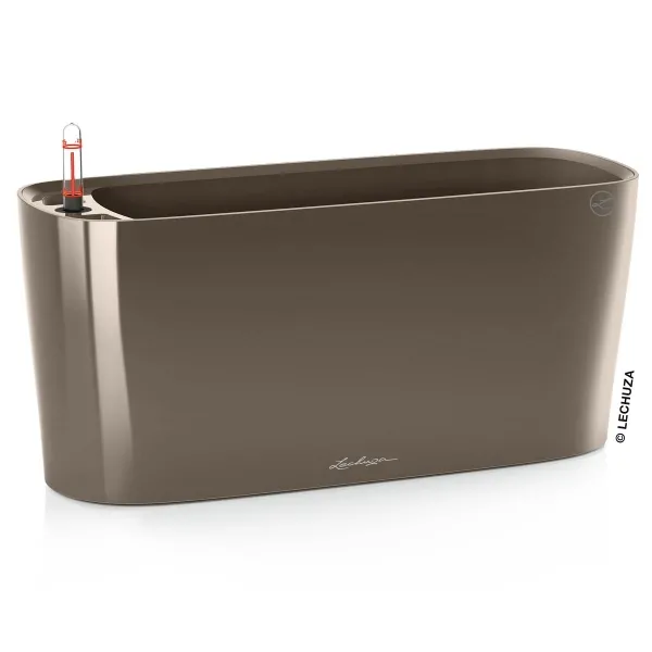LECHUZA® Pflanzgefäße DELTA 20 Taupe hochglänzend All-in-One LECHUZA® Pflanzgefäße DELTA 20 Taupe hochglänzend All-in-One