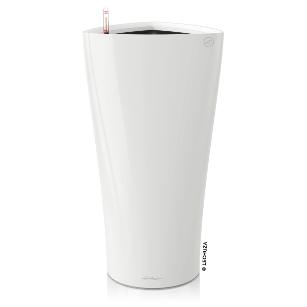 LECHUZA® Pflanzgefäße DELTA Premium 40 Weiß hochglanz All-in-One