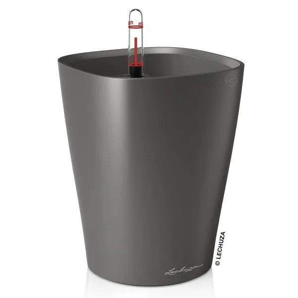 LECHUZA® Pflanzgefäße DELTINI Anthrazit metallic All-in-One LECHUZA® Pflanzgefäße DELTINI Anthrazit metallic All-in-One