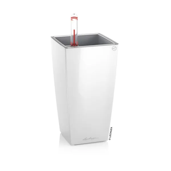 LECHUZA® Pflanzgefäße MINI-CUBI Weiß hochglänzend All-in-One LECHUZA® Pflanzgefäße MINI-CUBI Weiß hochglänzend All-in-One