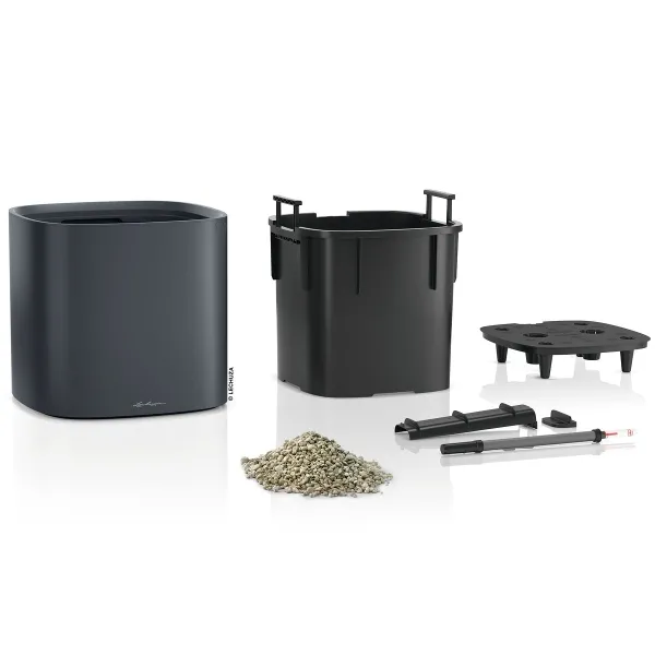 LECHUZA® Pflanzgefäße PILA Color Planter 35 Schiefergrau All-in-One