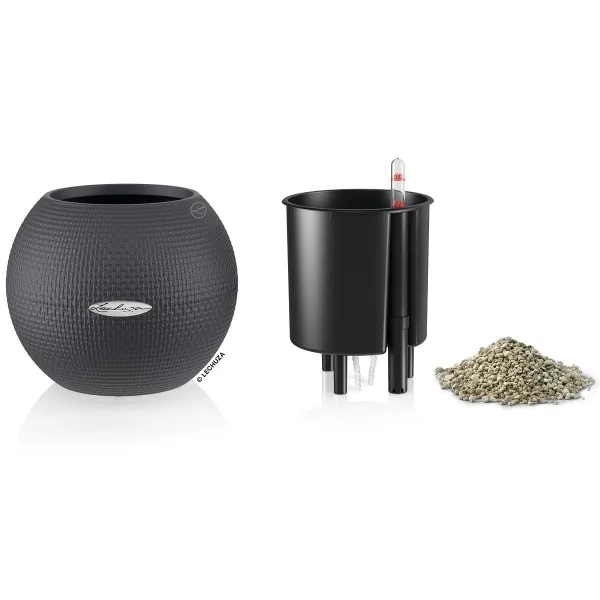 LECHUZA® Pflanzgefäße PURO Color 20 Schiefergrau All-in-One
