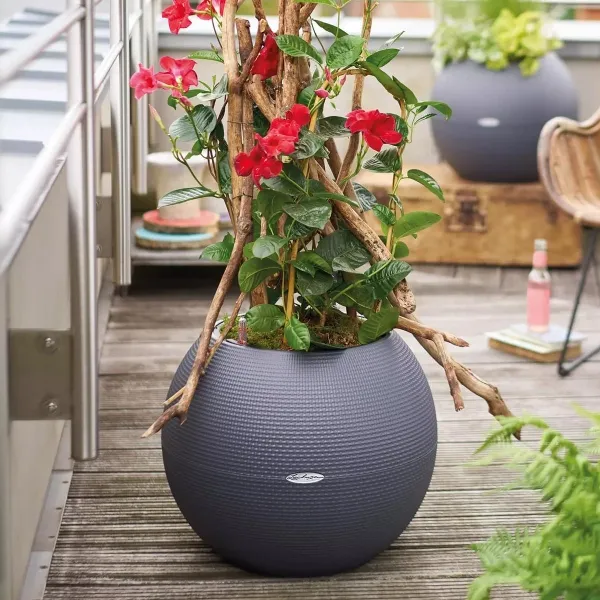 LECHUZA® Pflanzgefäße PURO Color 50 Schiefergrau All-in-One
