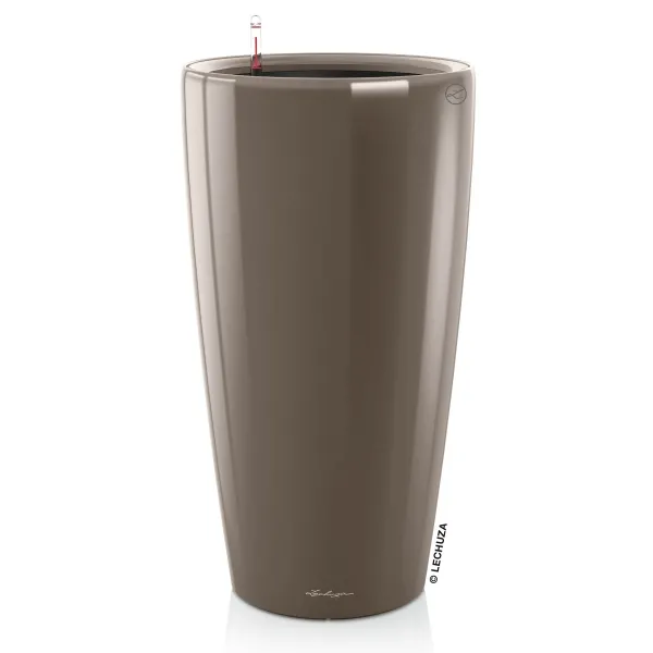 LECHUZA® Pflanzgefäße RONDO Premium 32 Taupe hochglanz All-in-One LECHUZA® Pflanzgefäße RONDO Premium 32 Taupe hochglanz All-in-One