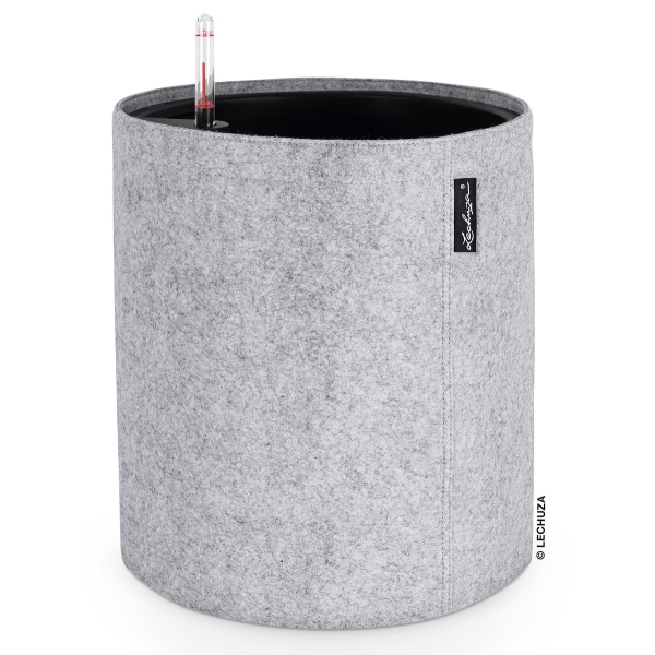 LECHUZA® Pflanzgefäße TRENDCOVER Filz 32 Light Grey helllgrau All-in-One