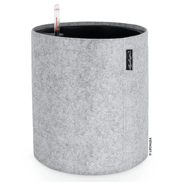 LECHUZA® Pflanzgefäße TRENDCOVER Filz 32 Light Grey helllgrau All-in-One