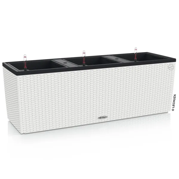 LECHUZA® Pflanzkasten TRIO Cottage 30 Weiß mit 3 Einsätzen All-in-One LECHUZA® Pflanzkasten TRIO Cottage 30 Weiß mit 3 Einsätzen All-in-One
