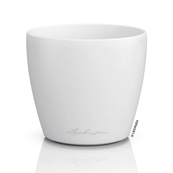 LECHUZA® Übertopf CLASSICO Color DECO 10 Weiß Ø 11 cm - Kunststoff LECHUZA® Übertopf CLASSICO Color DECO 10 Weiß Ø 11 cm - Kunststoff