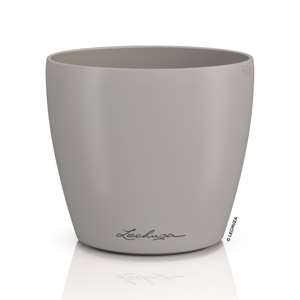 LECHUZA® Übertopf CLASSICO Color DECO 12 Sandbraun Ø 13 cm - Kunststoff