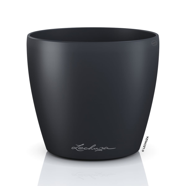 LECHUZA® Übertopf CLASSICO Color DECO 12 Schiefergrau Ø 13 cm - Kunststoff