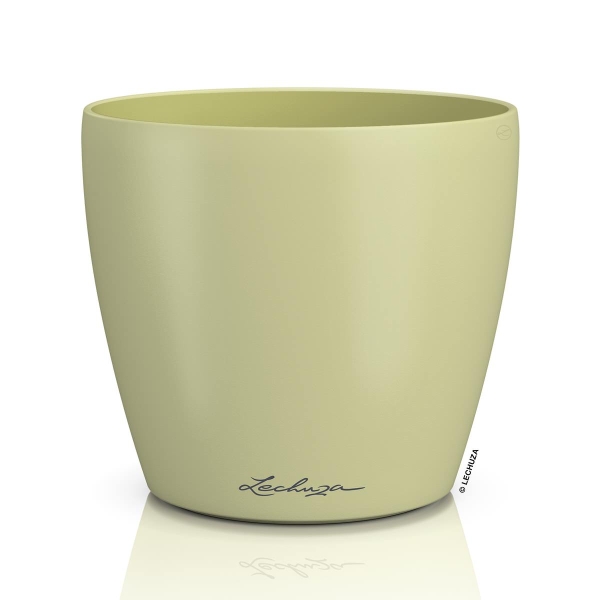 LECHUZA® Übertopf CLASSICO Color DECO 14 Linde pastellgrün Ø 15 cm - Kunststoff