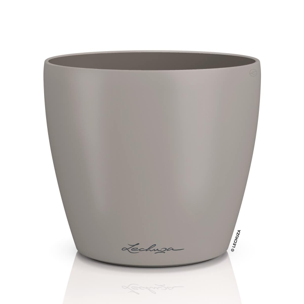 LECHUZA® Übertopf CLASSICO Color DECO 14 Sandbraun Ø 15 cm - Kunststoff