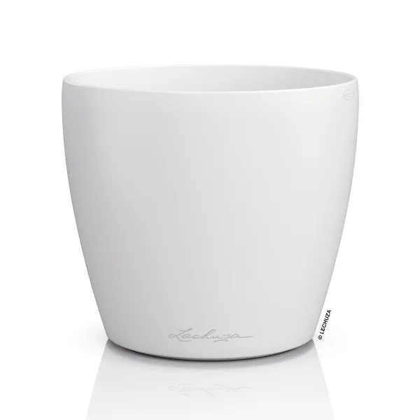 LECHUZA® Übertopf CLASSICO Color DECO 14 Weiß Ø 15 cm - Kunststoff LECHUZA® Übertopf CLASSICO Color DECO 14 Weiß Ø 15 cm - Kunststoff