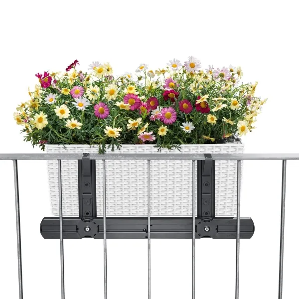 LECHUZA® Zubehör BALCONERA Balkonkastenhalter-Ergänzung Weiß