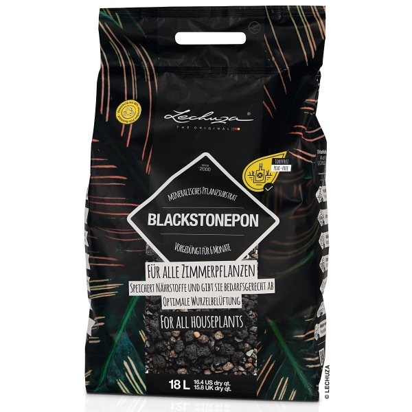 LECHUZA® Zubehör BLACKSTONEPON für alle Zimmerpflanzen 18 Liter