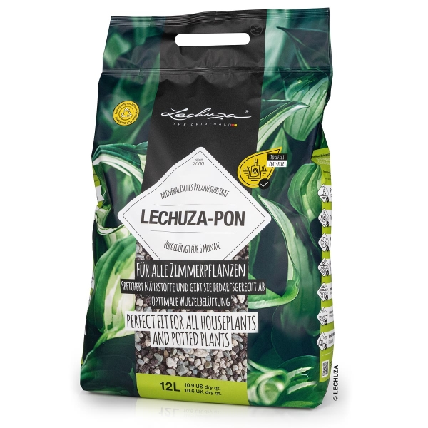 LECHUZA® Zubehör LECHUZA-PON Pflanzsubstrat Zimmerpflanzen & Drainage - 12 Liter