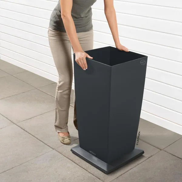 LECHUZA® Zubehör Rolluntersetzer Anthrazit metallic für den CUBICO 40