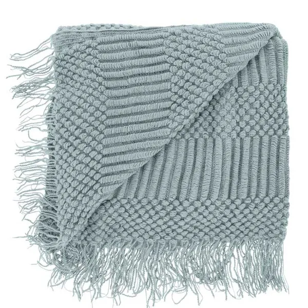 Lemetex UNIQUE Living® Decke Palma beach blue 130 x 160 cm