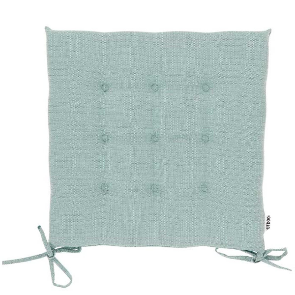 Lemetex UNIQUE Living® Deko-Kissen Chairpad Bliss outdoor 40 cm x 40 cm x 3 cm aqua blue