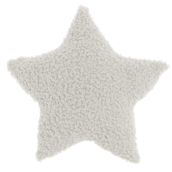 Lemetex UNIQUE Living® Deko-Kissen Curly Stern Dove weiß 40 x 40 cm - Polyester