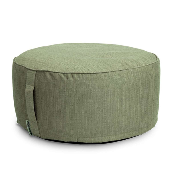Lemetex UNIQUE Living® Deko- Aufblasbares Pouf-Sitzkissen Senna Ø 55 cm Höhe 25 cm green