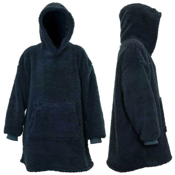 Lemetex UNIQUE Living® Hoodie Teddy dark blue 70 x 50 x 87 cm 