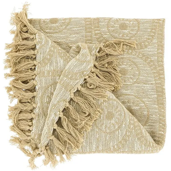 Lemetex UNIQUE Living® Kuscheldecke Bruni sand 125 x 150 cm -- Cotton