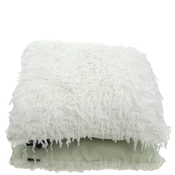 Lemetex UNIQUE Living® Kuschelkissen Romeo Dove weiß 45 x 45 cm - Polyester