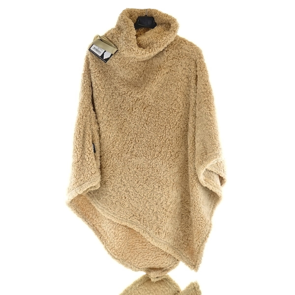 Lemetex UNIQUE Living® Kuschelponcho Dara Latte Macchiato 80 x 75 cm - Polyester