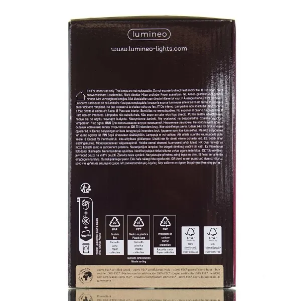 Lumineo Batterie LED Weihnachts-Szene Nostalgie Natur & Weiß großer Baum Bewegung & Musik Ø 15 cm Höhe 25 cm 5 LED - warmweiß