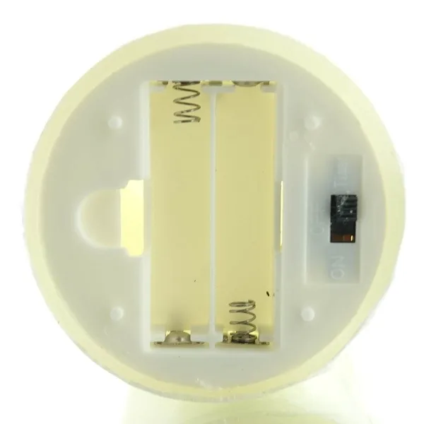 Lumineo Indoor LED Wachskerze Cream Flammeneffekt warmweiß Ø 7 cm Höhe 15 cm