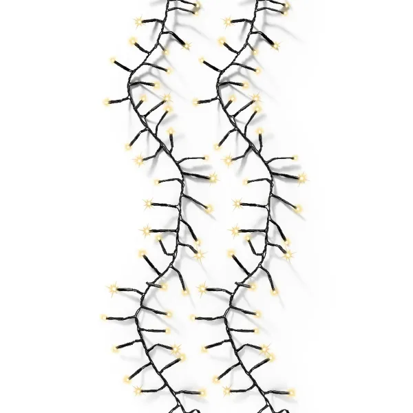 Lumineo LED Lichterkette Excellent Twinkle schwarz 20 Meter 1272 Lichter - softgold