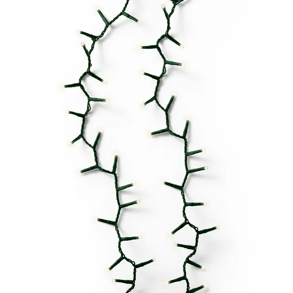 Lumineo LED Lichterkette 1•2 Glow Compact grün 1,8 Meter 540 Lichter - warmweiß