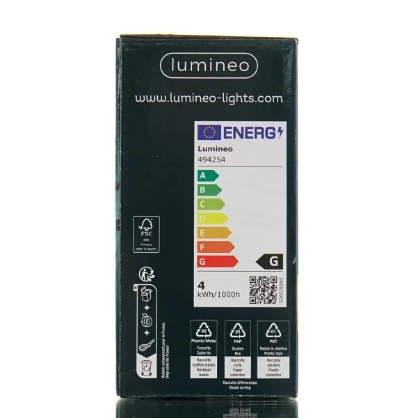 Lumineo LED Lichterkette Basic schwarz 18 Meter 240 Lichter - softgold