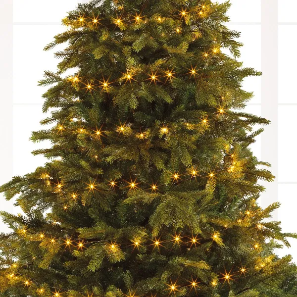 Lumineo LED Lichterkette Basic schwarz 3 Meter 40 Lichter - klassisch warm