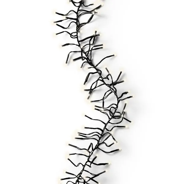 Lumineo LED Lichterkette Cluster schwarz 13,5 Meter 1512 Lichter - warmweiß