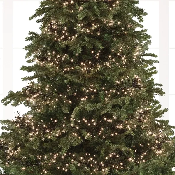 Lumineo LED Lichterkette Cluster schwarz 13,5 Meter 1512 Lichter - warmweiß