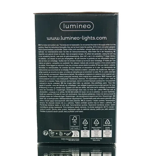 Lumineo LED Lichterkette Compact Twinkle grün 11 Meter 500 Lichter - soft bunt