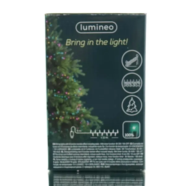 Lumineo LED Lichterkette Compact mit Funktionen 1.100 cm 500 Lichter bunt
