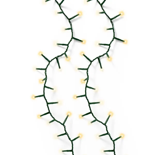 Lumineo LED Lichterkette Compact grün 22,5 Meter 1000 Lichter - warmweiß / klassisch warm