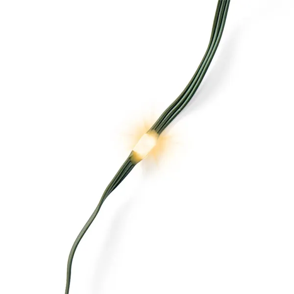 Lumineo LED Lichterkette Micro flex wire grün 13,5 Meter 180 Lichter - klassisch warm