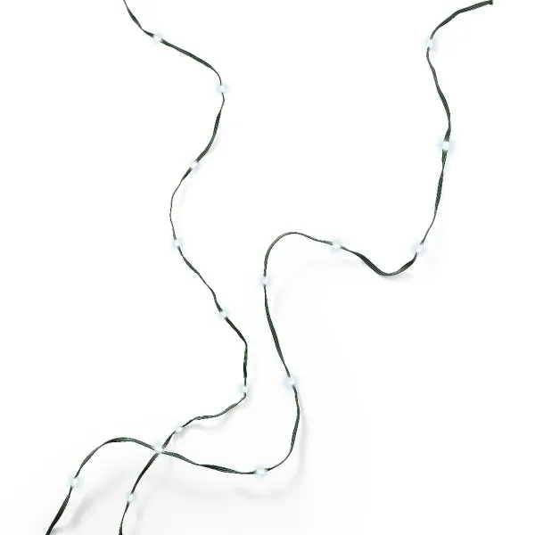 Lumineo LED Lichterkette Micro flex wire grün 13,5 Meter 180 Lichter - warmweiß