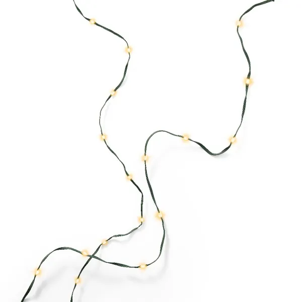 Lumineo LED Lichterkette Micro flex wire grün 18 Meter 240 Lichter - klassisch warm