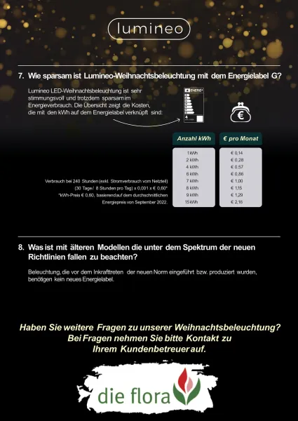 Lumineo LED Lichterkette Micro flex wire grün 18 Meter 240 Lichter - klassisch warm