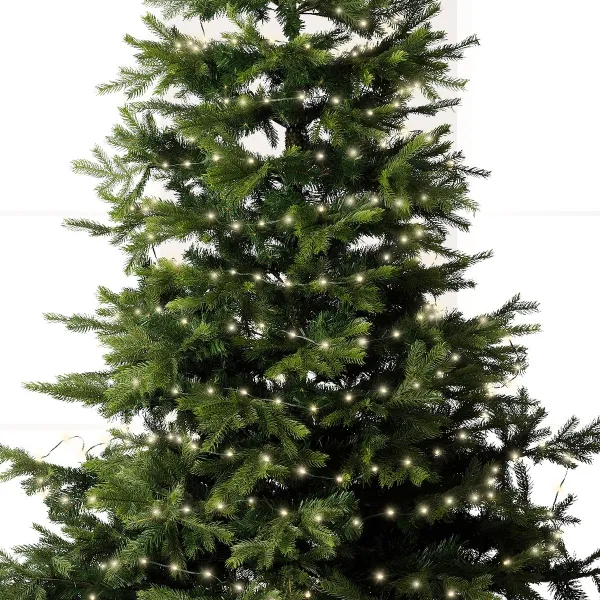 Lumineo LED Lichterkette Micro flex wire grün 6 Meter 80 Lichter - warmweiß