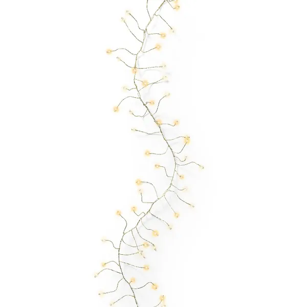 Lumineo LED Tür-Lichterkette Compact twinkle Micro wire gold 5,5 Meter 440 Lichter - warmweiß / klassisch warm