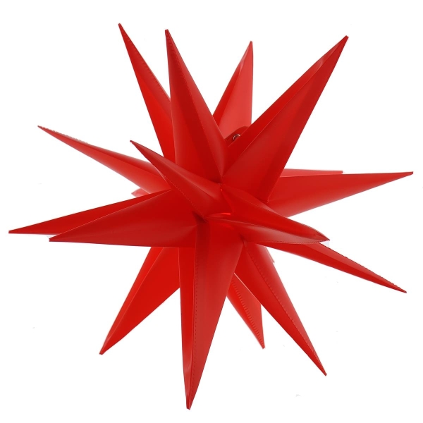 Lumineo LED Weihnachtsstern Rot Ø 30 cm warmweiß - Kunststoff