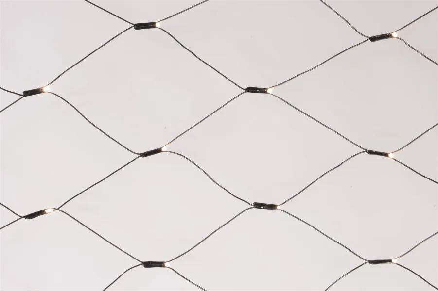 Lumineo LED Lichternetz schwarz 4,8 x 1 Meter 360 Lichter - warmweiß