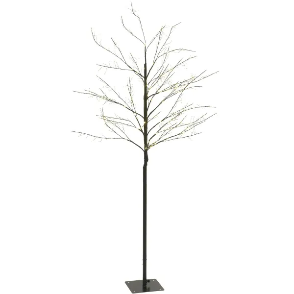 Lumineo Micro LED-Baum PVC/schwarz warmweiß Outdoor Ø 70 cm Höhe 180 cm