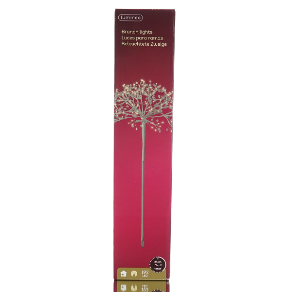 Lumineo Micro-LED Beleuchtete Zweige Ø 35 cm Höhe 75 cm 192 Lichter - warmweiß